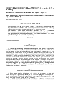 Prot - Consiglio della Provincia Autonoma di Trento