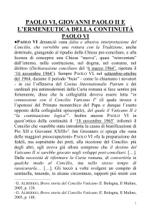 Paolo VI denunciò «una falsa e abusiva interpretazione del Concilio