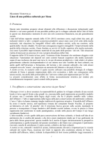 Linee politica culturale per Siena 03 11 13