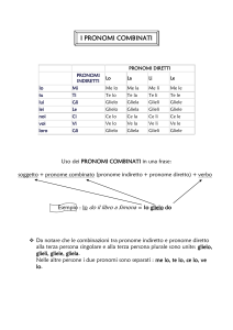 pronomi combinati