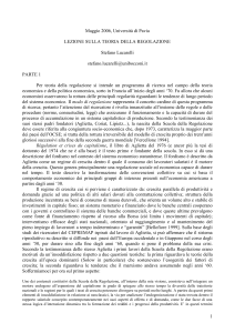 Milano Novembre 2005, Università Bocconi, corso di Modelli