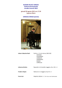 programma - Associazione Musicale "Dino Ciani"