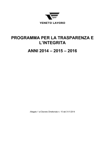 Programma per la trasparenza e l`integrità 2014