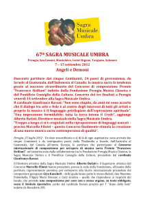 Concorso Francesco Siciliani - Comunicato Stampa