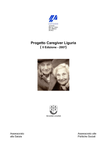 Caregiver protagonisti: prosegue il progetto Liguria