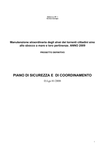 Manutenzione straordinaria degli alvei dei