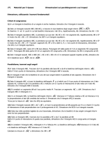 a) Su ciascuno dei lati opposti AB e CD di un parallelogramma si