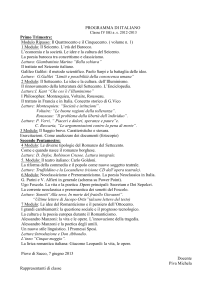 programma di italiano - IIS E. De Nicola