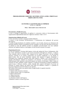 Roma 15-11-2006 - Sito provvisorio della Facoltà di Economia a