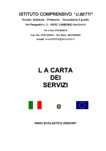 Carta dei Servizi - Istituto Comprensivo Betti