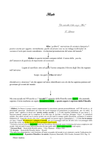 Filosofia triennio - Pagina didattica di Andrea Filieri