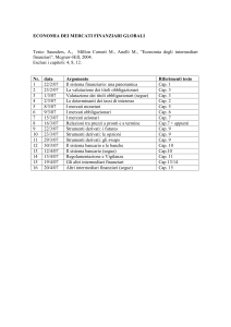 economia dei mercati finanziari globali