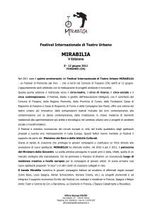 Festival di Teatro Urbano MIRABILIA