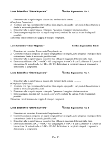 Liceo Scientifico “Ettore Majorana” Verifica di geometria: Fila A