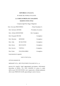 CASSAZIONE, SEZIONI UNITE CIVILI, 29 AGOSTO 2008, n. 21934