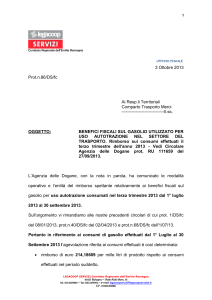 1 Comitato Regionale dell`Emilia Romagna 3 Ottobre 2013 Prot.n.86