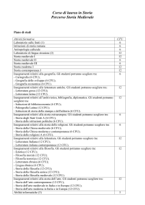 Storia medievale II - Dipartimento di Civiltà e Forme del sapere