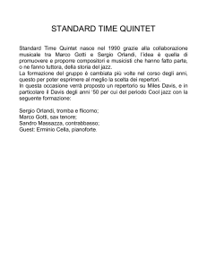 standard time quintet - Comune di Fara Gera d`Adda
