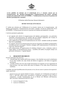 bando riorganizzazione