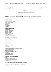 Programma di geografia