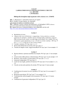 Programma del corso di