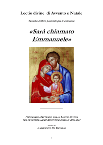 Lectio Avvento-Natale 2016