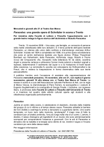 Comunicato stampa - Università di Trento