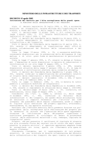 Decreto ministeriale 15 aprile 2002