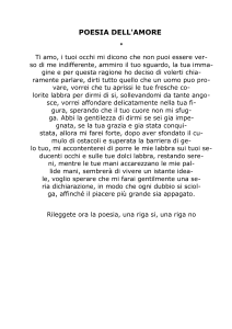 POESIA DELL`AMORE