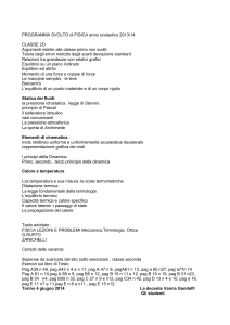 PROGRAMMA SVOLTO di FISICA anno scolastico 2013/14