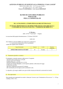 AZIENDA PUBBLICA DI SERVIZI ALLA PERSONA “GIUDICARIE