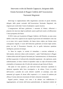 Reggio Calabria, delegato sezione Daniele Cappuccio