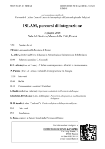 ISLAM, percorsi di integrazione