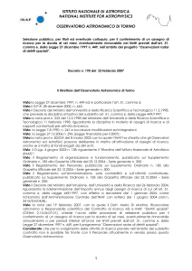 Carta lettereINAF-OATO - Osservatorio Astrofisico di Torino
