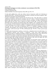 Antonio Olmi, Il consenso cristologico tra le chiese calcedonesi e