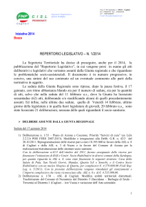 Repertorio Leg. n. 1.2014 - FNP CISL
