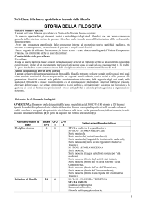 storia della filosofia - Scuola di Studi Umanistici e della Formazione