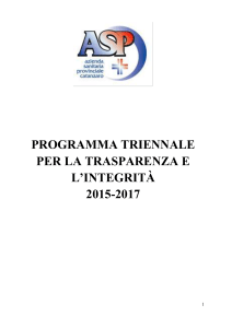 Programma triennale per la trasparenza e l`integrità 2015