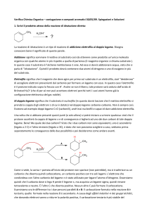 Verifica Chimica Organica – coniugazione e composti aromatici 30