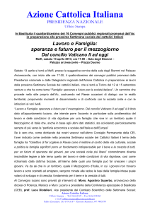 Azione Cattolica Italiana PRESIDENZA NAZIONALE Ufficio Stampa