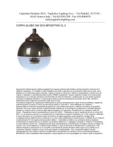 Capitolato Prodotto 2014 - Tagliafico Lighting S.n.c.
