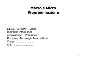 Macro Programmazione - "E. Fermi"