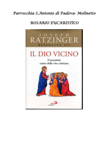 Rosario eucaristico con Papa Ratzinger