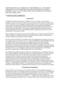 Texto integral de la Notificación, en diversas lenguas