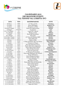 scarica il calendario delle manifestazioni