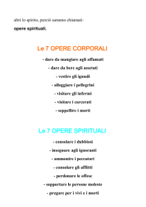 Le 7 OPERE SPIRITUALI - Parrocchia Santa Lucia di Roseto
