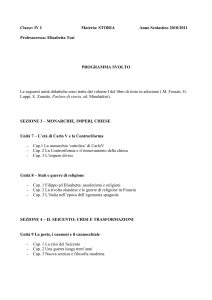 Classe: IV I Materia: STORIA Anno Scolastico 2010/2011