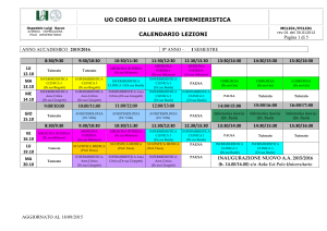 Orari 1 semestre 3 anno (versione in doc)