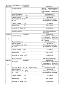 ORGANIZZAZIONE DOCENTI DI LETTERE