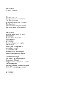la musica - Claudio Damiani